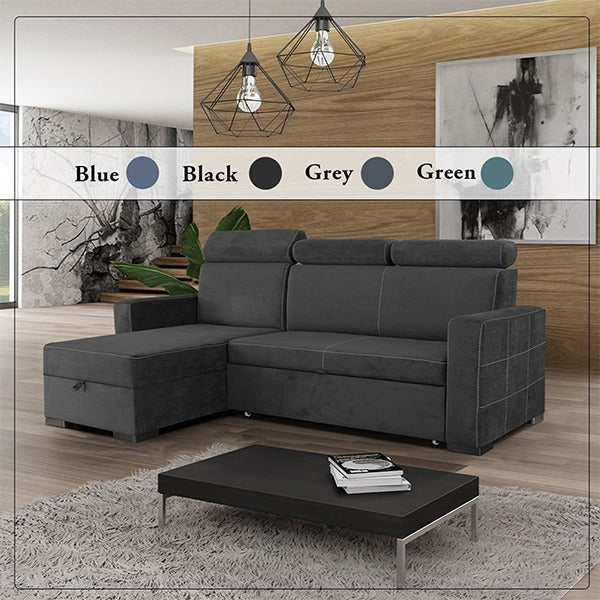 HOLLIE SOFA BED BLACK