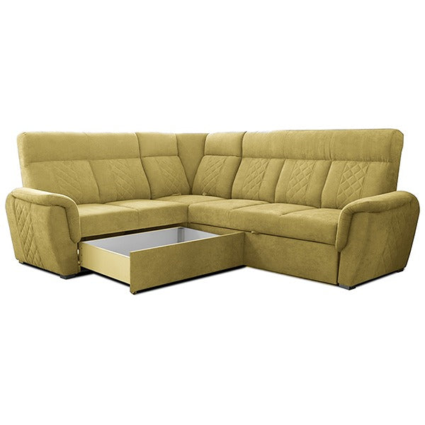 SELLY MUSTARD LARGE CORNER SOFA