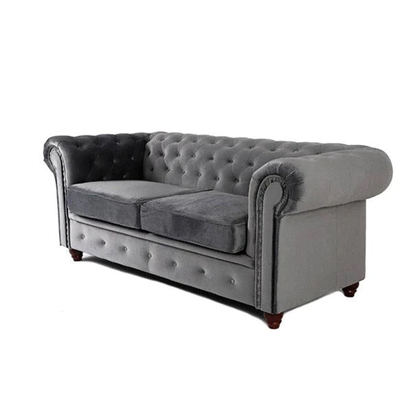 HERO CHESTERFIELD GREY 3+2 SOFA