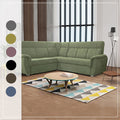 SELLY GREEN LARGE CORNER SOFA BED