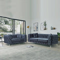 Chicago Grey 3+2 Chesterfield Sofa Set