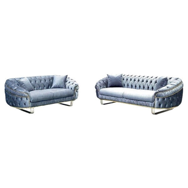 Camden Chesterfield Black 3+2 Sofa Set
