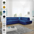 LAGUNA BLUE CORNER SOFA BED