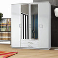 LONDON 4 DOOR WHITE WARDROBE