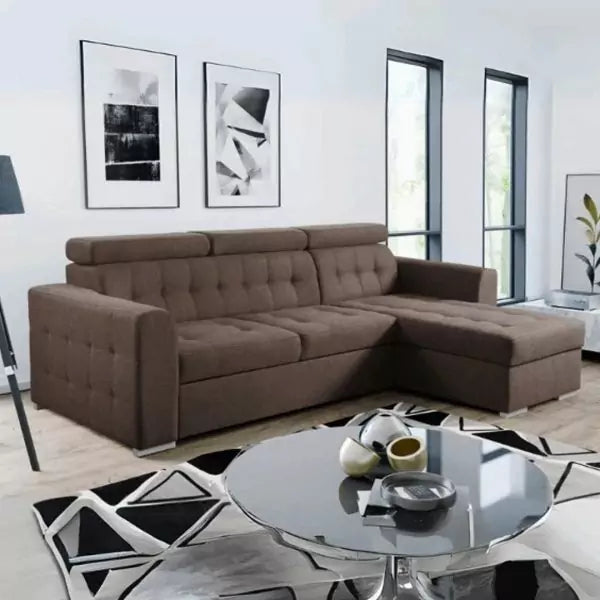 LYON L SHAPED SOFA SET BLUE