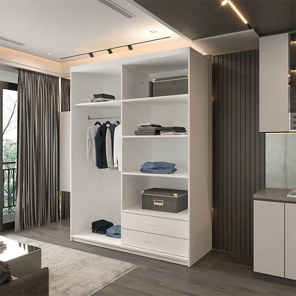 MANHATTAN WHITE HIGH GLOSS 120/150/200/250CM