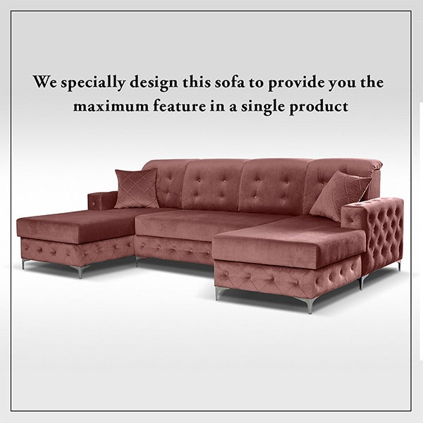 VERSO PINK LARGE SOFA BED