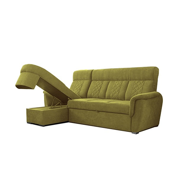 SELLY MUSTARD SMALL SOFA BED