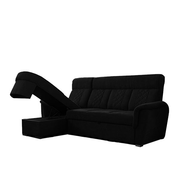 SELLY BLACK SMALL SOFA BED