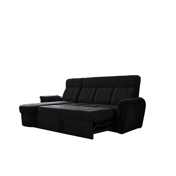 SELLY BLACK SMALL SOFA BED
