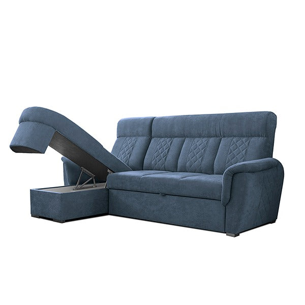 SELLY BLUE SMALL SOFA BED