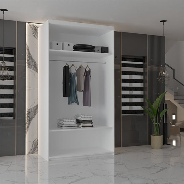 CHICAGO WHITE WARDROBE 250cm