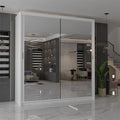 CHICAGO WHITE WARDROBE 90/100/120/150/180/203cm