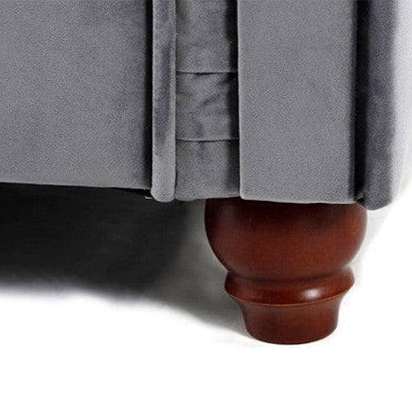 HERO CHESTERFIELD GREY 3+2 SOFA